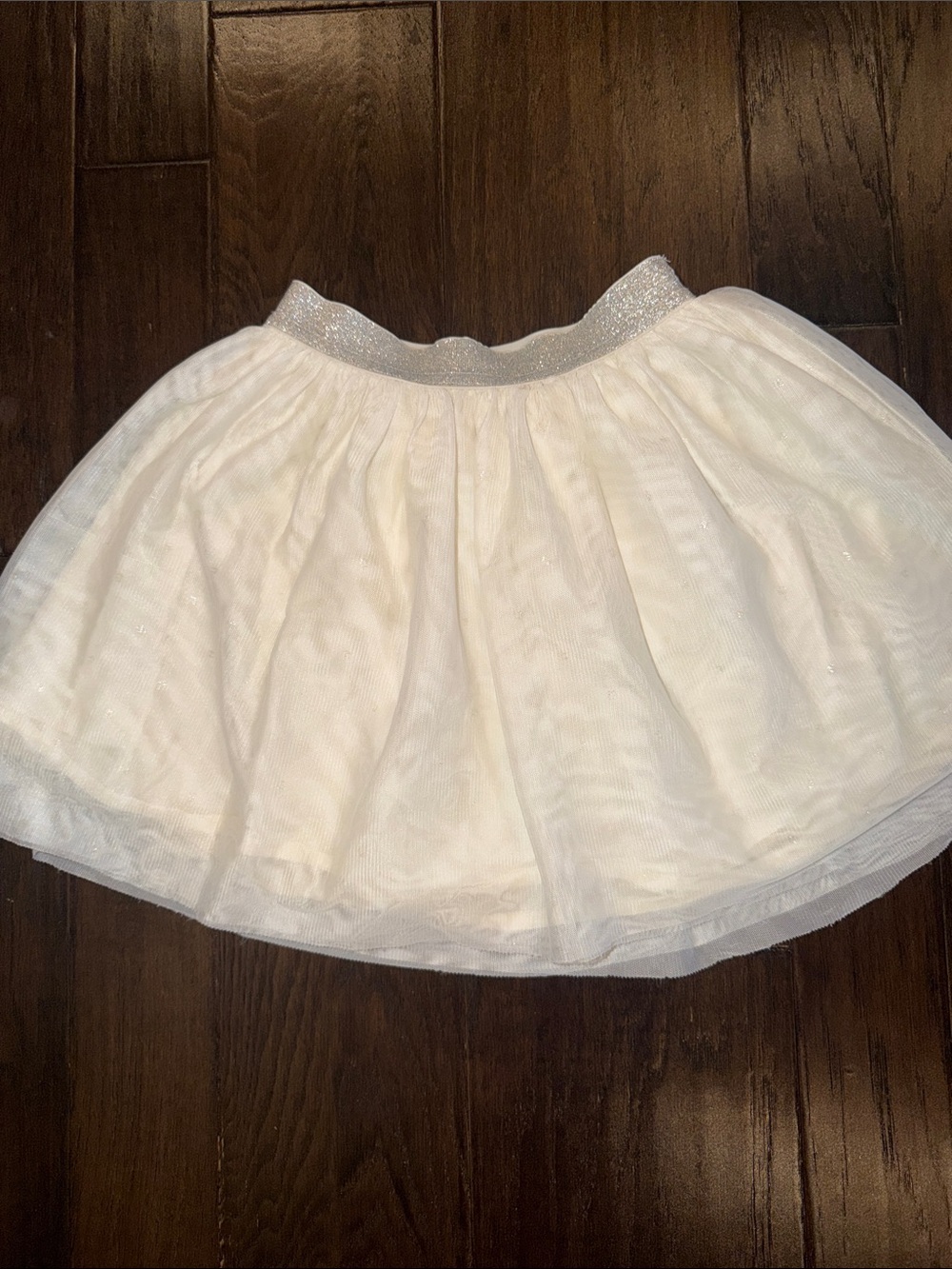 Baby gap kids Girls' White Tulle Skirt with Sparkle Waistband 4t